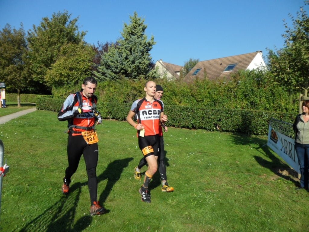 Arrivée de l’équipe au Raid des boucles de la Marne 2011