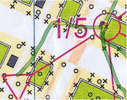 Trace CO première balise carte Tuileries