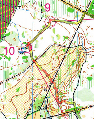 Trace CO Dourdan balise 9-10
