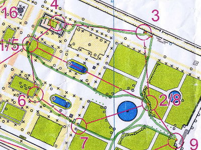 Trace papillon carte orientation Tuileries