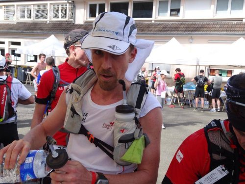 Ravito pour Ronan à l'écotrail de Paris 2014
